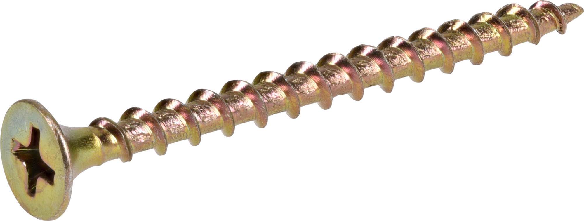 (similar)Fas-n-Tite Yellow Zinc Interior Construction Screws (#6 x 2") - 1lb Box