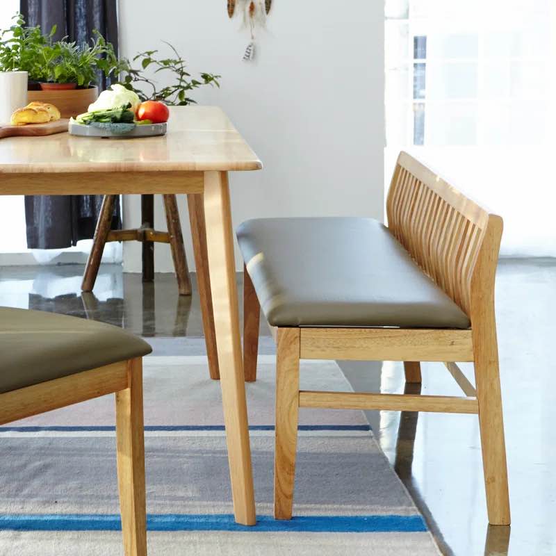 Roneisha Faux Leather Upholstered Bench