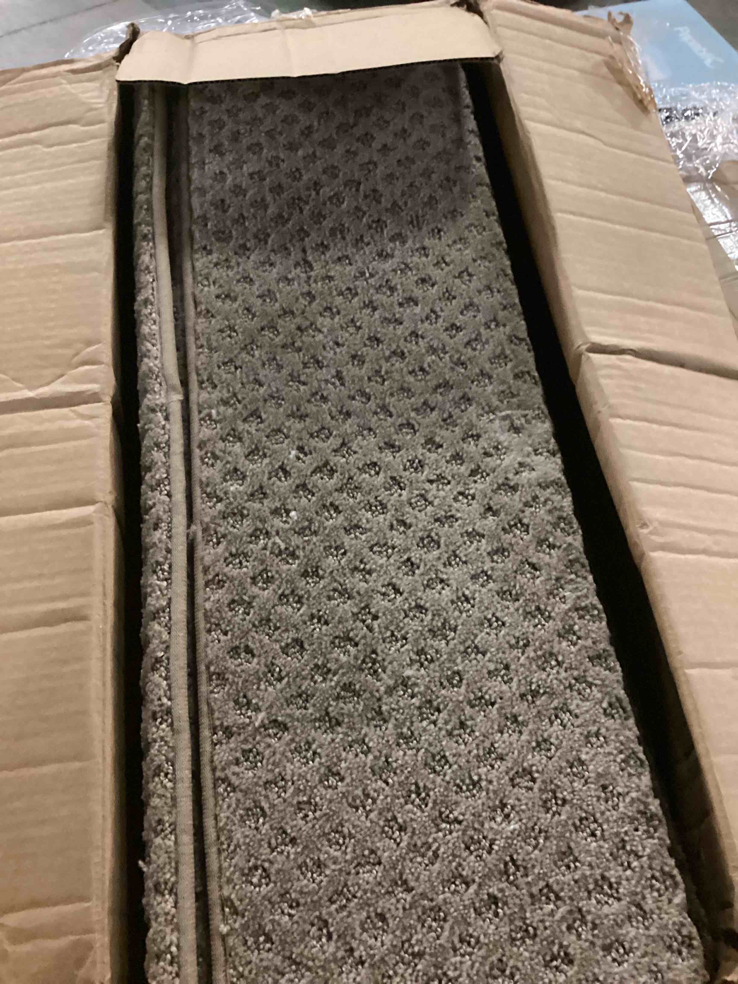 PURE ERA Bullnose Carpet Stair Treads Set Tape Free NonSlip Indoor