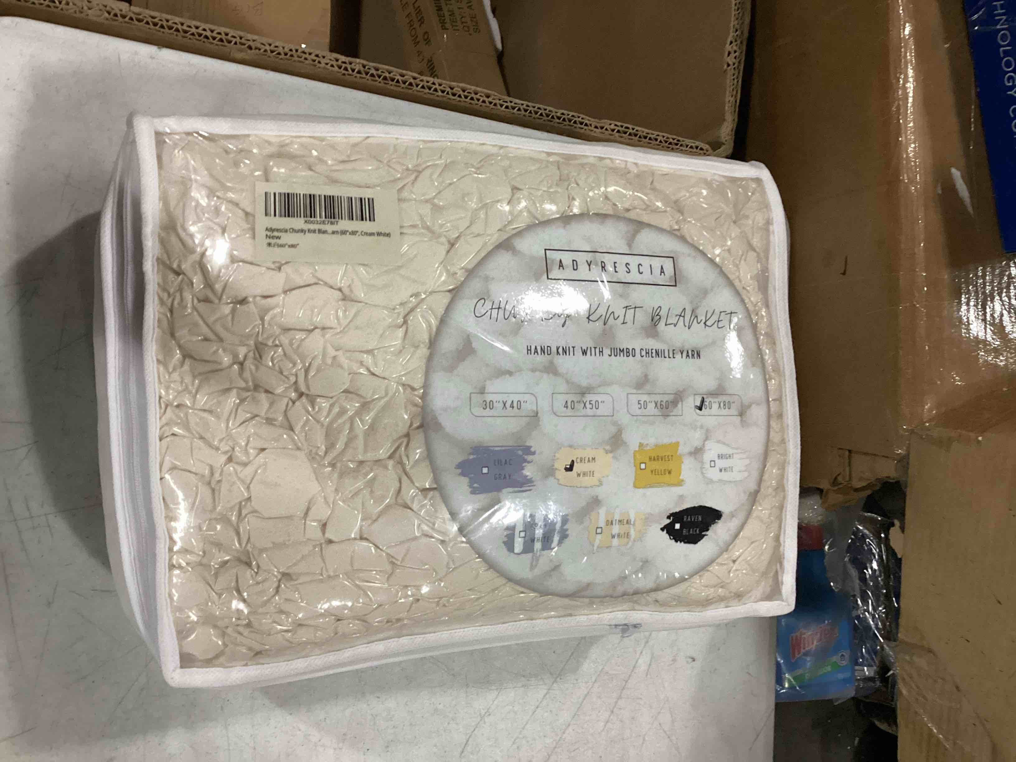 Adyrescia Chunky Knit Blanket Throw 100 Hand Knit with Jumbo