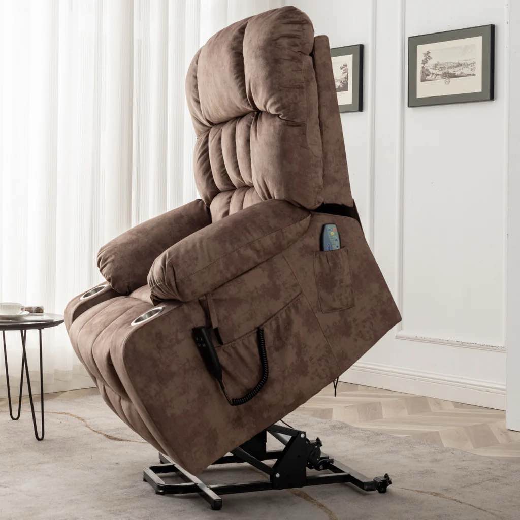 Bulkyriser 2.0 Lay flat Lift Chair, 25.6 Inch Wide Seat 73.2 Inch Length, Dual Motors(It is nothing more  back)