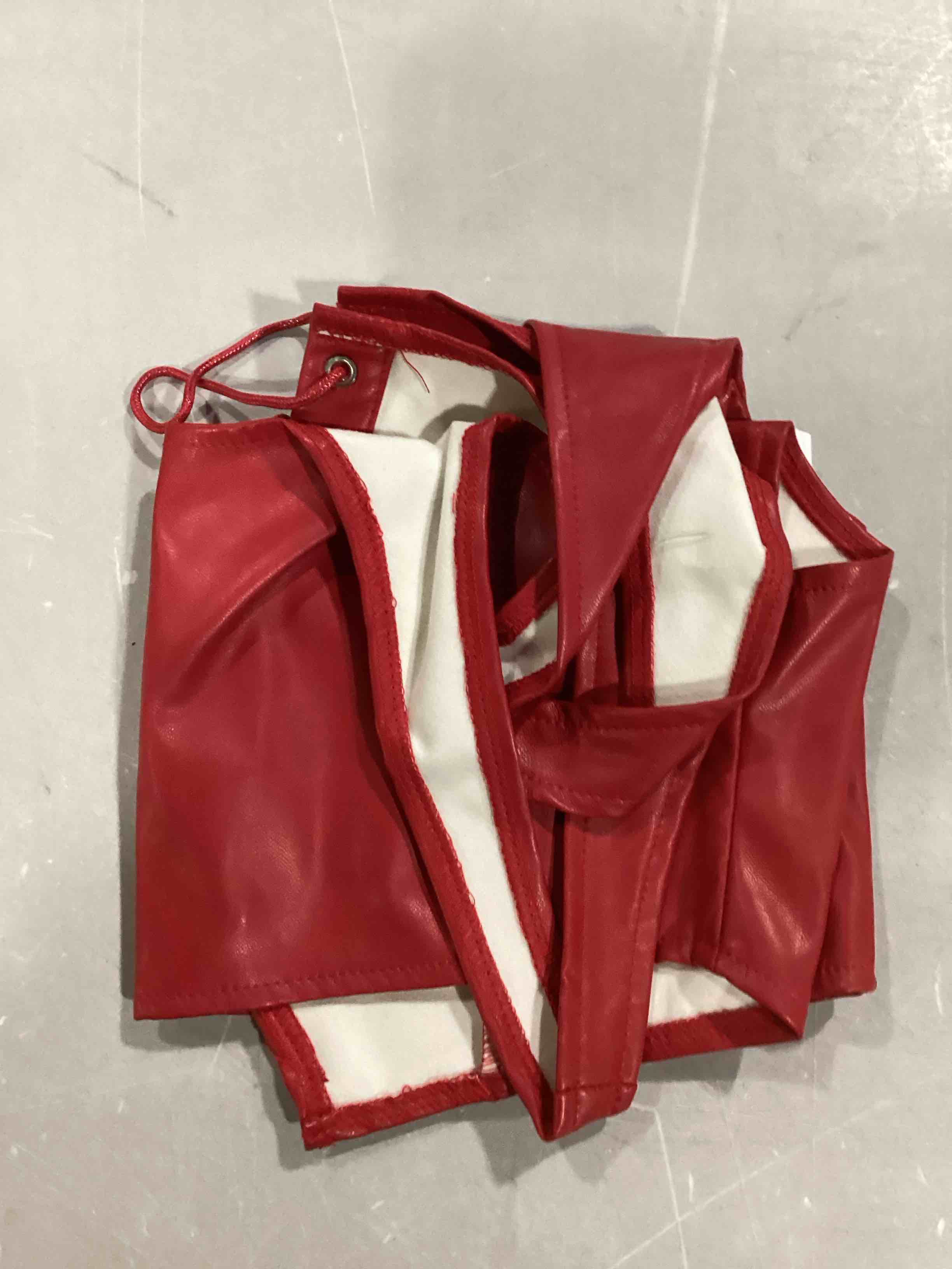 MakeMeChic Women's Faux Leather Top Sleeveless Lace Up PU Leather Crop