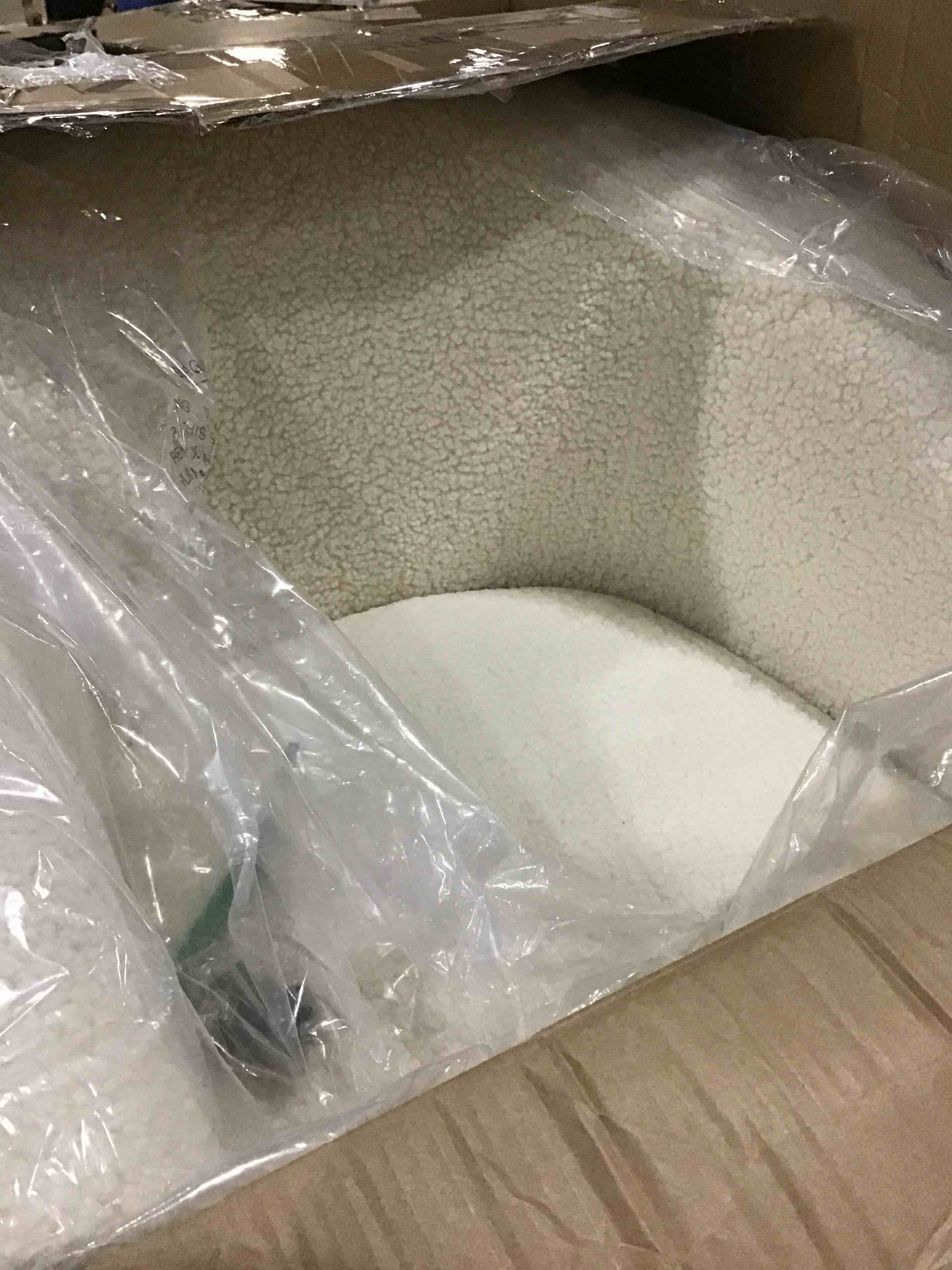 Dawson Boucle Barrel Chair With Metal Legs