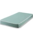 FORTNIGHT BEDDING 6 Inch Foam Mattress with Blue Nylon Cover Made in USA (Twin)