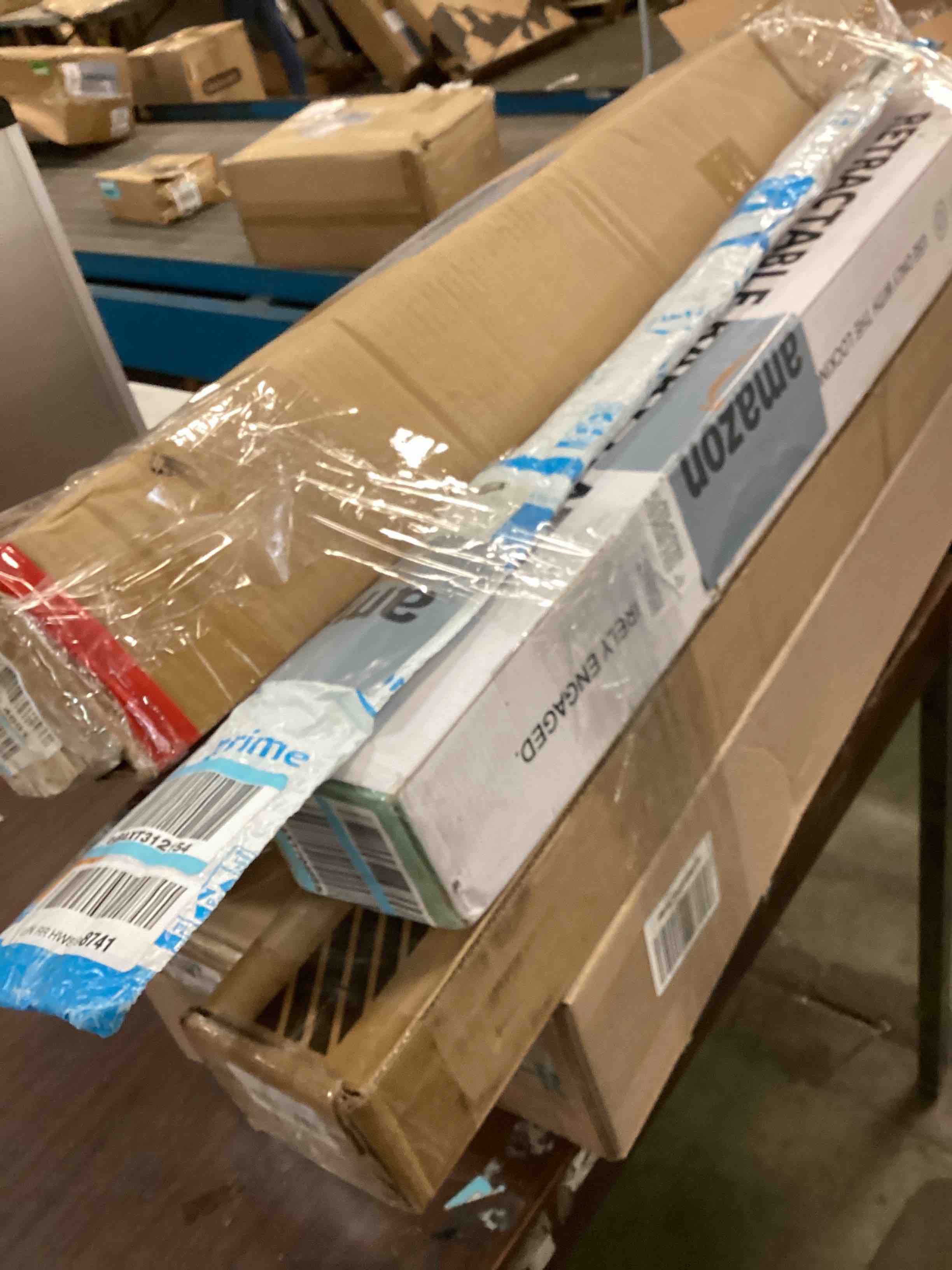 Assorted includes curtains and retractable gate and more…