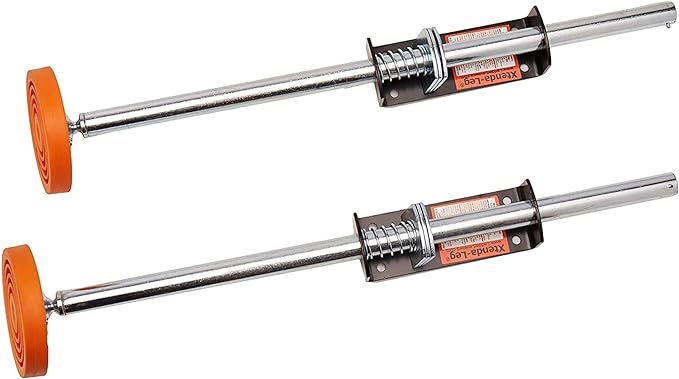 Xtenda-Leg® Ladder Leveler with Rubber Feet Orange Meets OSHA Safety Standards ANSI 14.8