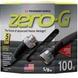 Apex Zero-G 4001-100 Garden Hose  5/8 in  100 ft L  Coupling  Fiber  Gray