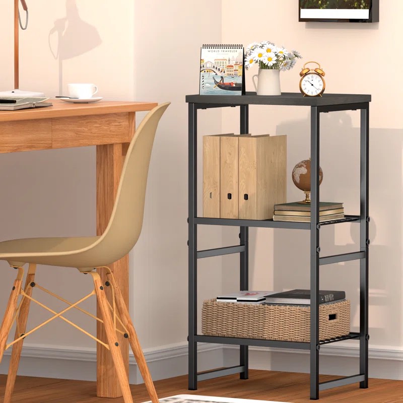Smita 16.14'' W Steel Heavy Duty Storage Rack with Printer Stand
