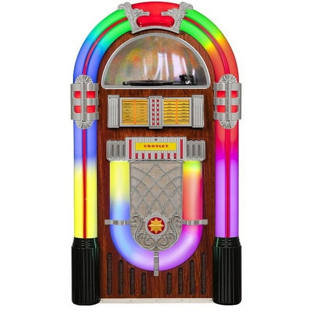 Crosley Full Size Bluetooth Jukebox with Vinyl Record and CD Player