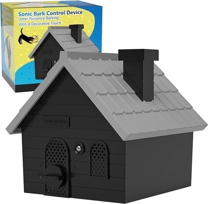 toovro Anti Barking Device for Dogs, Ultrasonic Dog Barking Silencer with 3 Modes, Sonic Dog Bark Deterrent Devices Rechargeable Bark Box for Indoor & Outdoor Use, Safe for Dogs & People