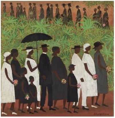 Funeral Procession by Ellis Wilson - Single Picture Frame Print