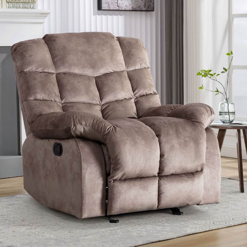 37'' Wide Modern and Overstuffed Soft Manual Rocker and Glider Recliner