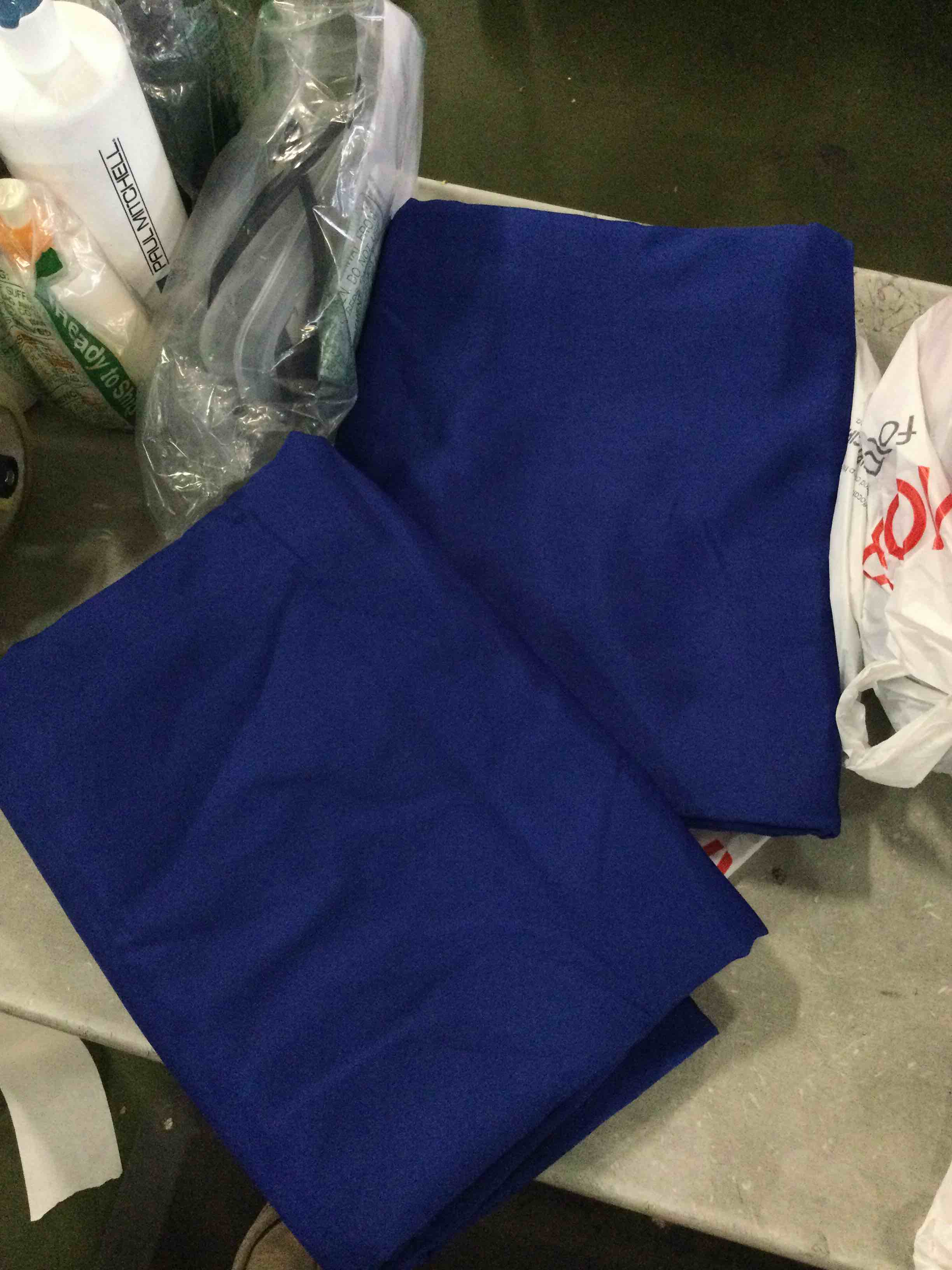 2 Large Deep Blue Table Covers