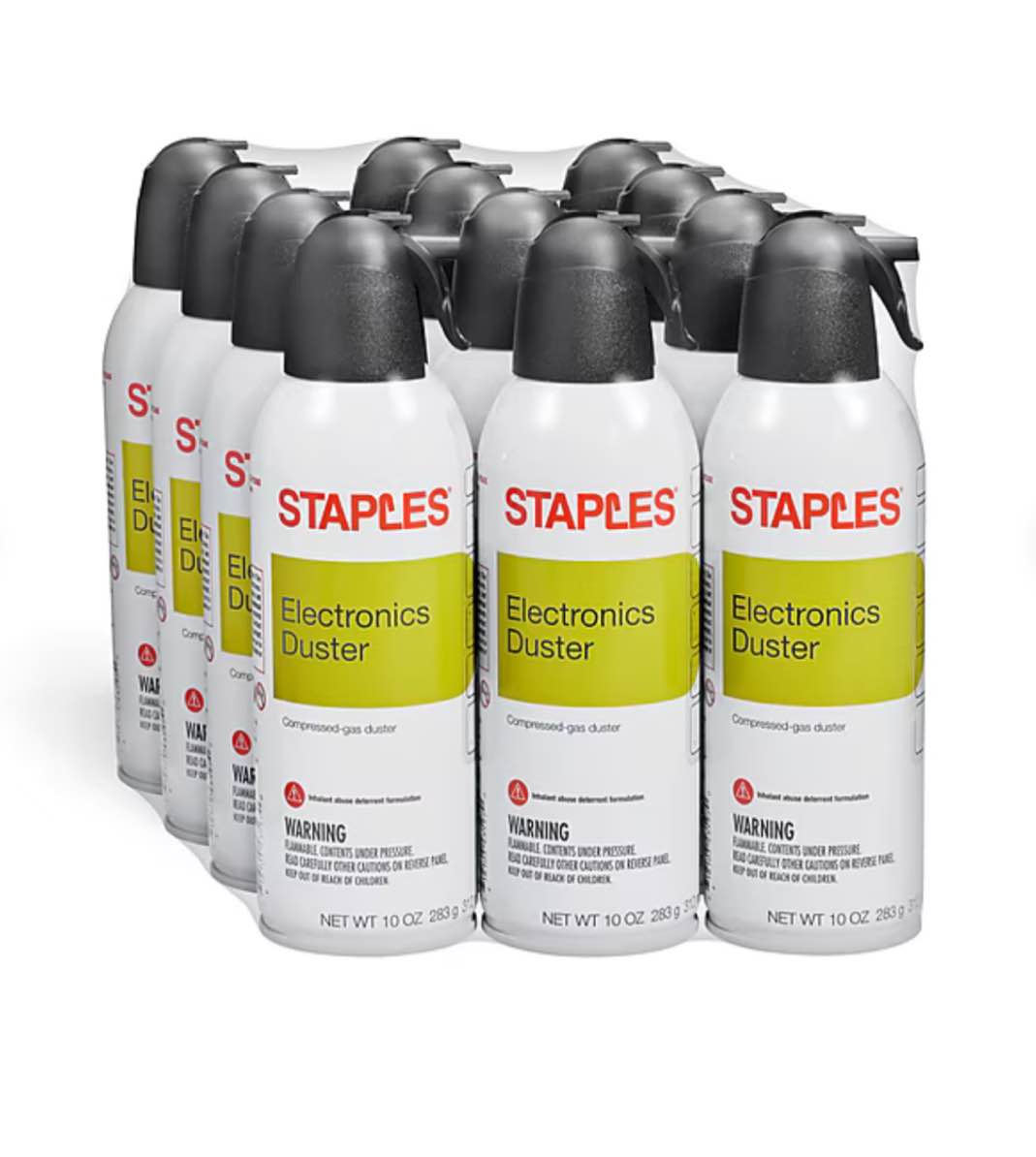 Staples Electronics Air Duster, 10 oz., 12/Pack