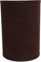 Aspen Creative 31018 Transitional Hardback Drum (Cylinder) Shape Spider Construction Lamp Shade in Dark Brown, 8" wide (8" x 8" x 11") 8 x 8 x 11 DRUM (CYLINDER)-SPIDER CONSTRUCTION-1 PACK DARK BROWN
