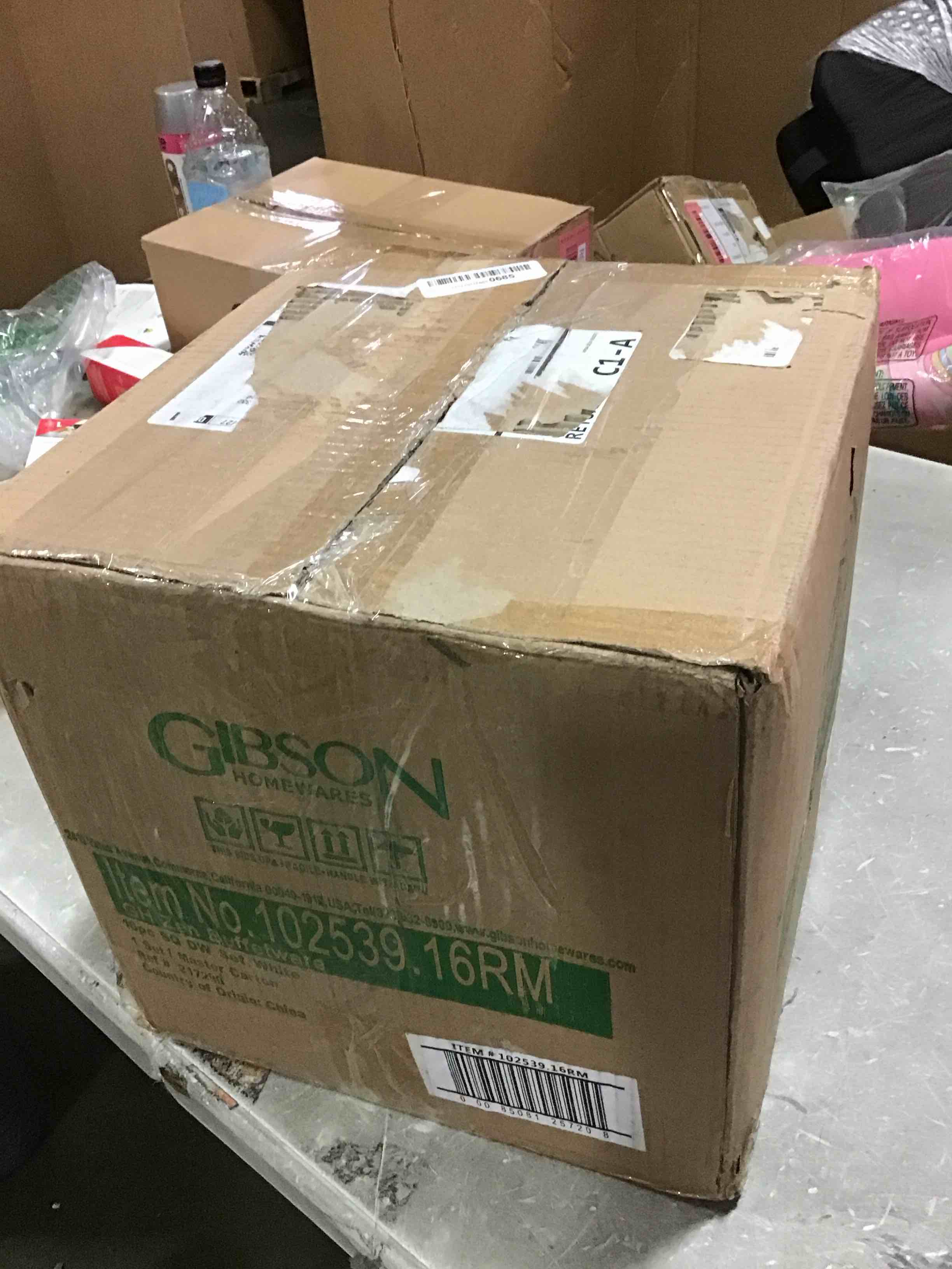 Gibson Home Zen Buffet Porcelain Dinnerware Set, Service for 4 (16pcs