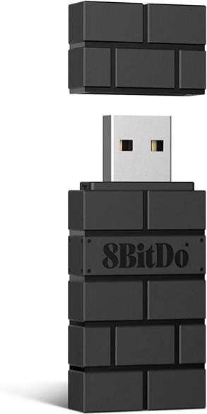 8Bitdo Wireless USB Adapter 2 for Switch/Switch OLED, Windows, Mac & Raspberry Pi Compatible with Xbox Series X & S Controller, Xbox One Bluetooth Controller, Switch Pro and PS5 Controller