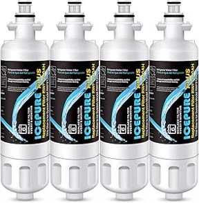 ICEPURE PLUS 46-9690 NSF/ANSI 53 Certified Replacement for LG LT700P ADQ36006101, Kenmore Elite 9690 ADQ36006102, LFX28979ST, RWF1200A, LFX25978ST, LFXS30766S Refrigerator Water Filter,4PACK