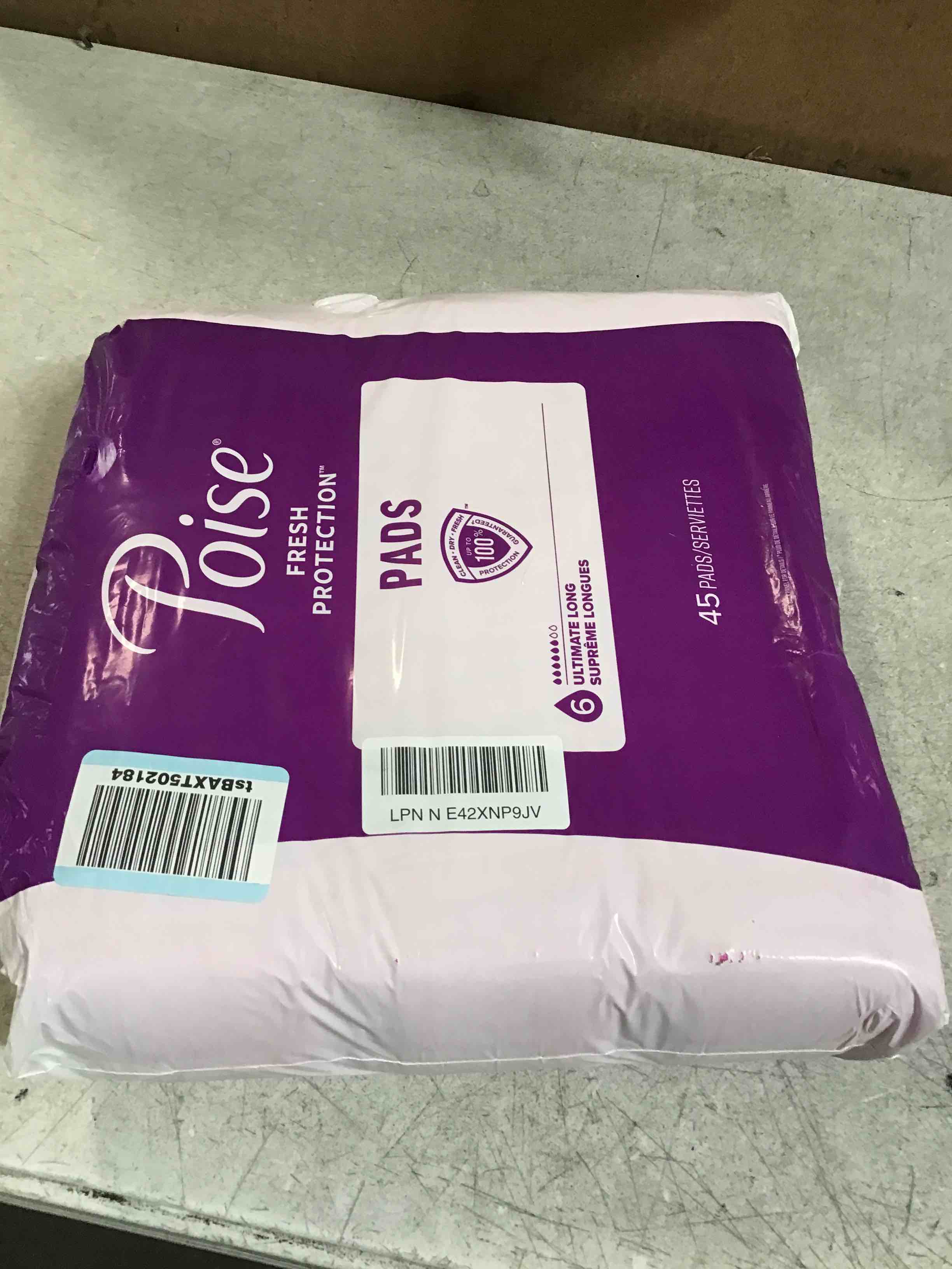 Poise Incontinence Pads & Postpartum Incontinence Pads, 6 Drop Ultimate