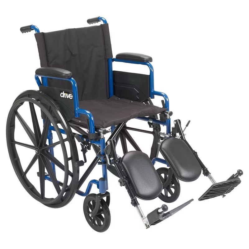 Transport/WheelchairWheelchairs K1 Product Description: BlueStreak 20"D/FlipBackArms,SwgFt,1/ea