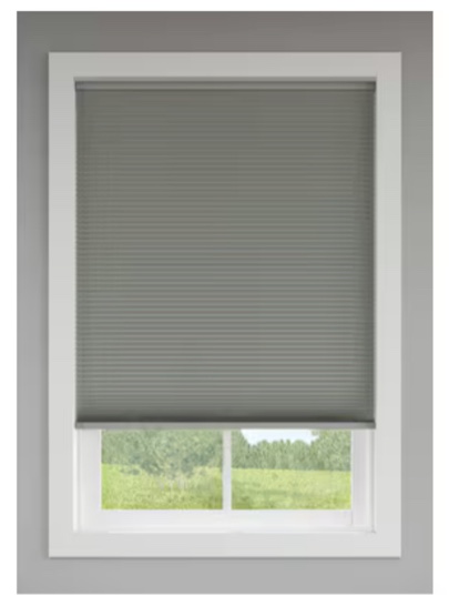 LEVOLOR 48-in x 72-in Graphite Blackout Cordless Cellular Shade
