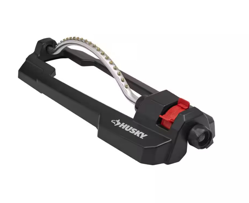 Husky 4000 sq. ft. Poly Base Oscillating Sprinkler