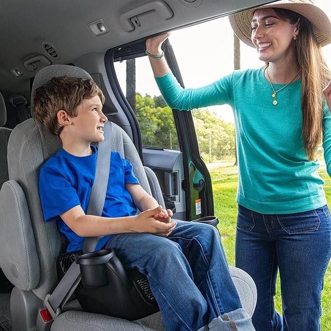 Evenflo GoTime No Back Booster Car Seat (Static Black)