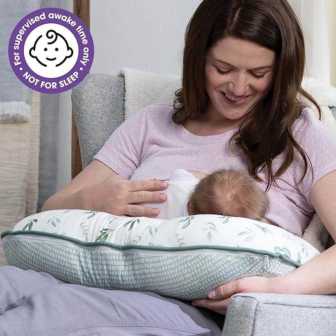 Boppy Nursing Pillow Bare Naked Original Support, Boppy Pillow Only, Nursing Pillow Cover Sold Separately, Ergonomic Nursing Essentials for Breastfeeding and Bottle Feeding, with Firm Fiber Fill