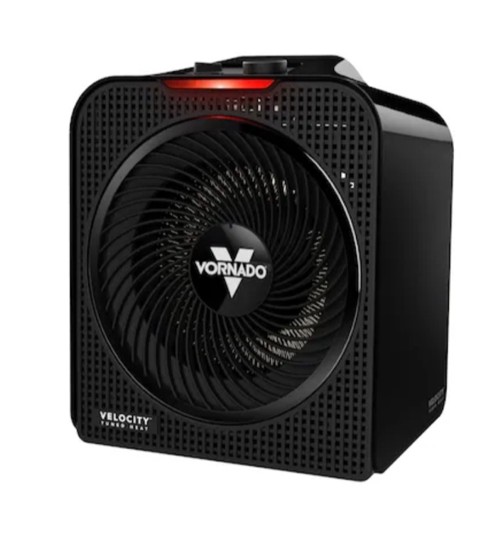 Vornado Up to 1500-Watt Fan Compact Personal Indoor Electric Space Heater with Thermostat