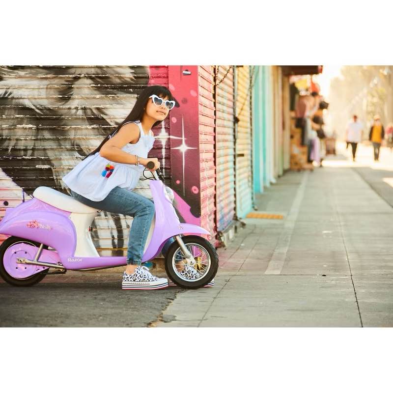 Razor 24V Pocket Mod Betty Powered Ride-On - Purple