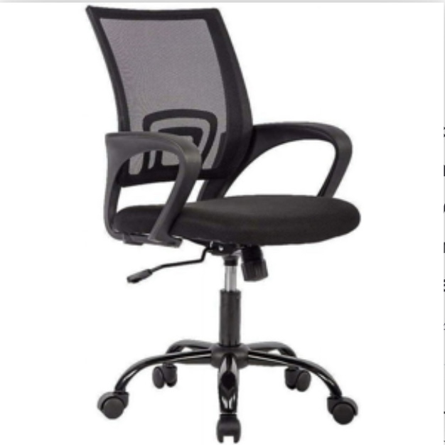 BestOffice Ergonomic Office Chair, Lumbar Support, Adjustable Height with Armrests for Adults(Black