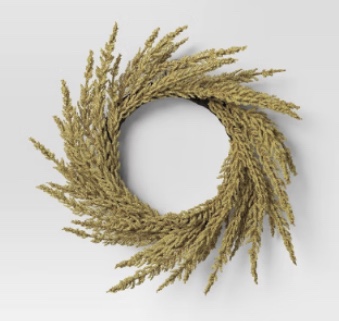 3.5" Goldenrod Artificial Fall Wreath Yellow - Threshold™