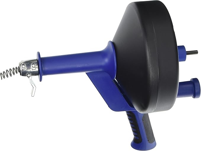 Cobra 86150 Drum Auger, for Use with Ing Sink, Shower and Tub Drains, Plastic, 1/4" x 15'