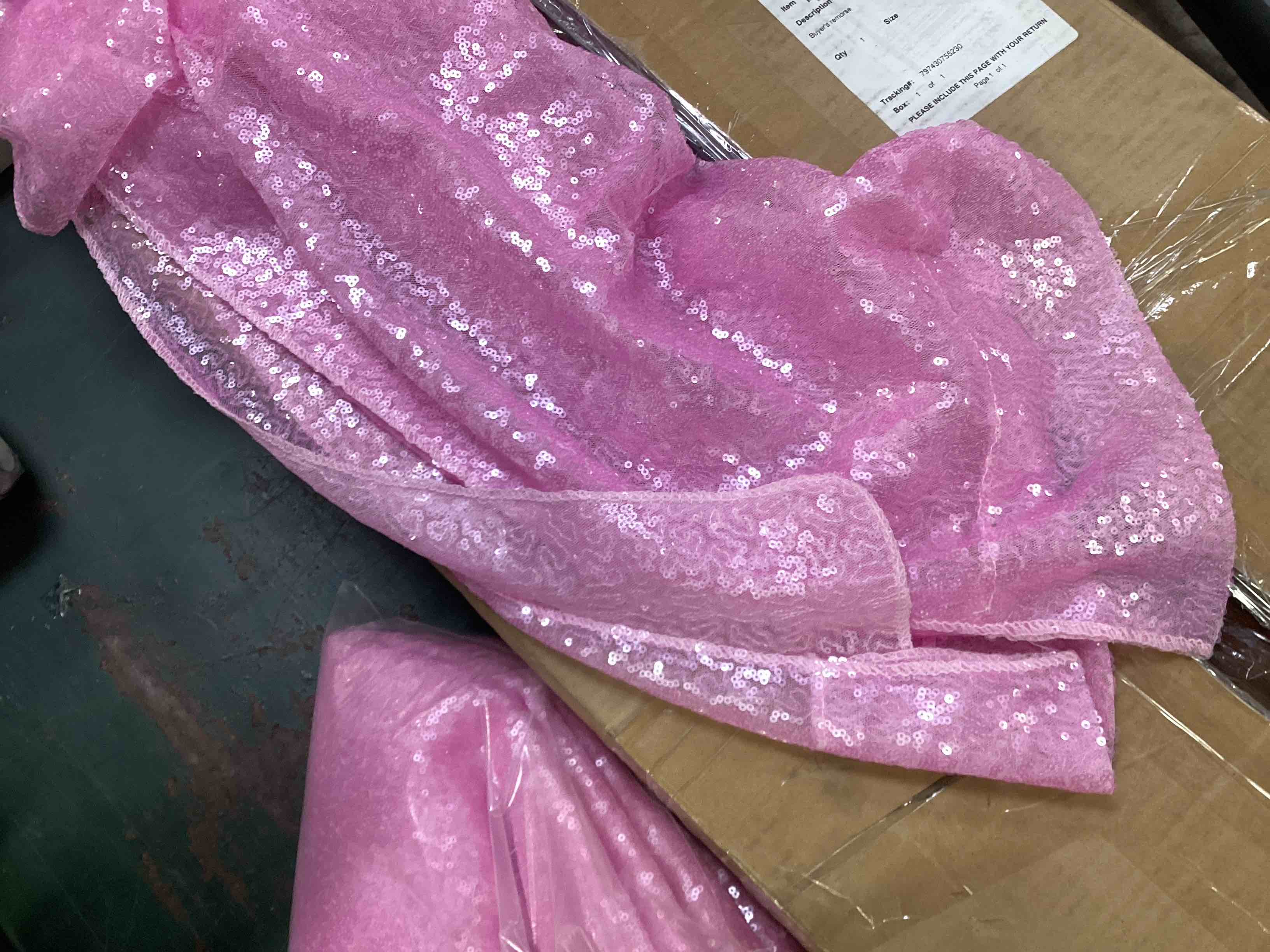 Hahuho Pink Sequin Backdrop Curtain, 2PCS 2FTx8FT Glitter Backdrop Curtain for Parties, Christmas, Wedding, Banquet Decoration?2 Panels, 2FT x 8FT, Pink?