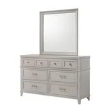 (similar) (only mirror ) Bernards Furniture Nova II Square Wood Dresser Mirror Grey