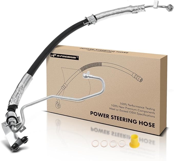 A-Premium Power Steering Pressure Hose Line Assembly Compatible with Nissan Murano 2009 2010 2011 2012 2013 2014, 3.5L, Pump to Rack/Gear