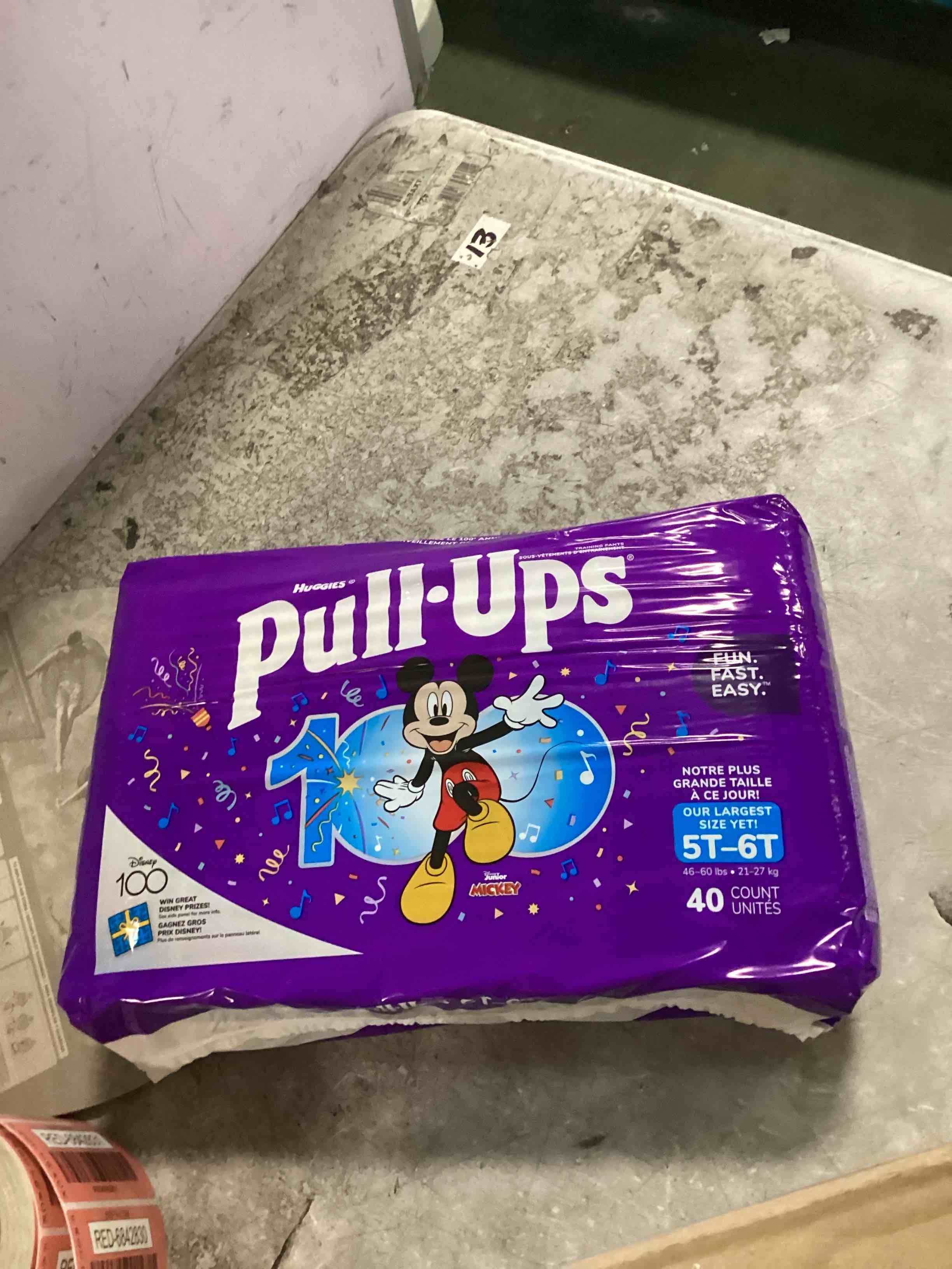 Pull-Ups Boys' Potty Training Pants, Size 5T 6T 40 unites 