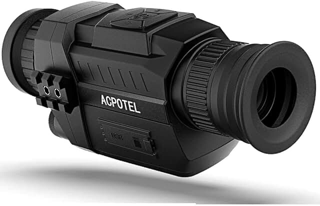 CREATIVE XP Digital Night Vision Monocular for 100% Darkness - Travel Infrared Monoculars Save Photos & Videos - IR High-Tech Spy Gear for Hunting & Surveillance - Card Reader Included