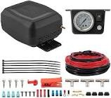 maXpeedingrods On Board Air Compressor System Universal Air Spring Compressor Kit with Gauge Air Line T Fittings for Trucks Vans