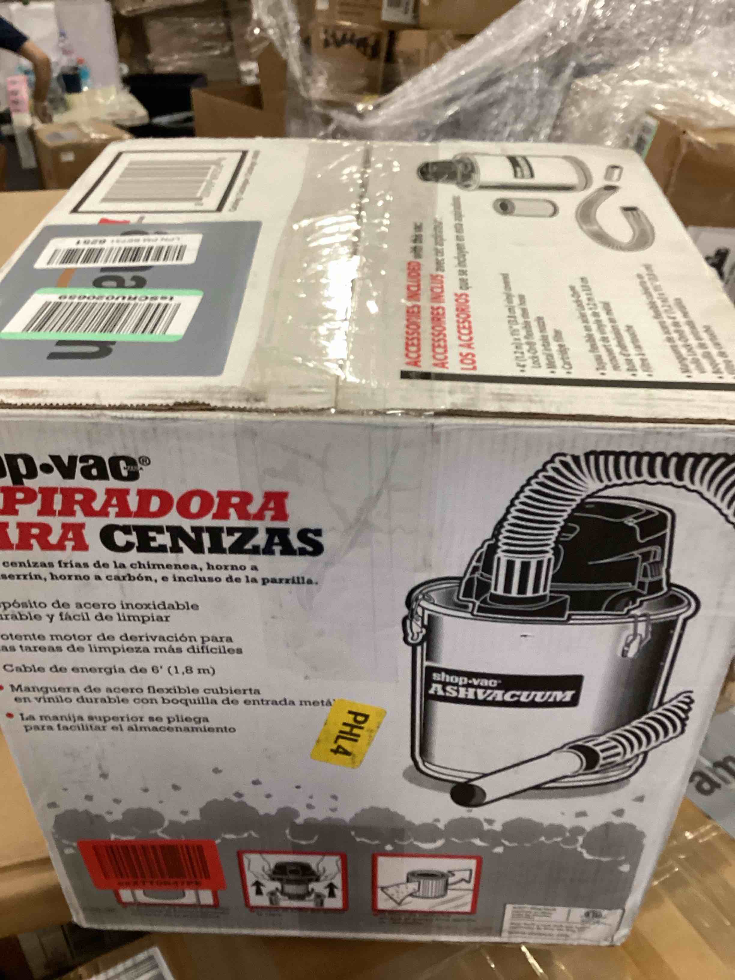 ShopVac 4 Gallon 2.0 Peak HP Ash Vacuum, 7.0 Amps Ash Vac Cleaner with