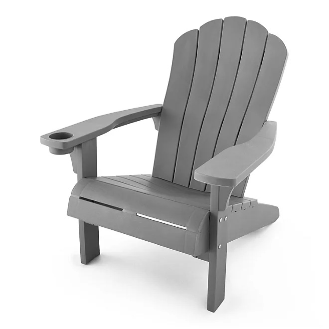 Keter Everest Adirondack Chair with Integrated Cupholder