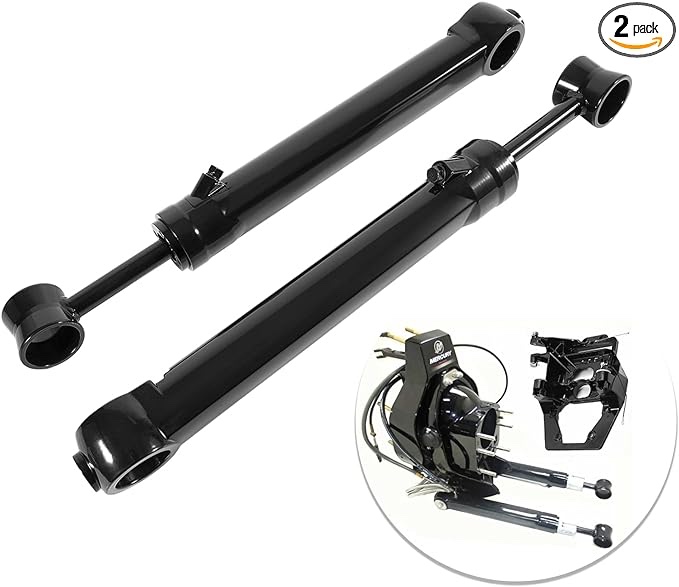 Power Trim, Tilt Ram Cylinder Port & Starboard for MerCruiser Mercury Bravo 1 2 3 X1 X2 X3 X4S XZ - Replaces 98704A26 & 98703A26-2 Pack