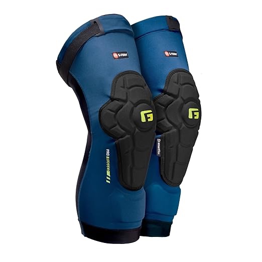 (size S p/p)G-Form Pro-Rugged 2 MTB Knee Guards - Mountain Bike Knee Pads for Men & Women - Storm Blue, Adult Small