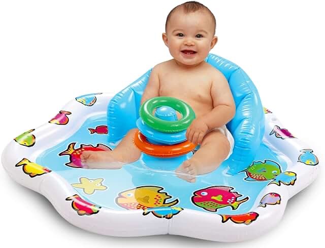Baby Splash Mat With Stacking Rings