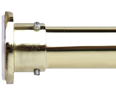 Room/Dividers/Now Tension Curtain Rod - Tension Window Rod - Bedroom, Kitchen Rod - Long, Heavy Duty, Adjustable Extension Curtain Rods by Room Dividers Now (120-150 Inches, Gold