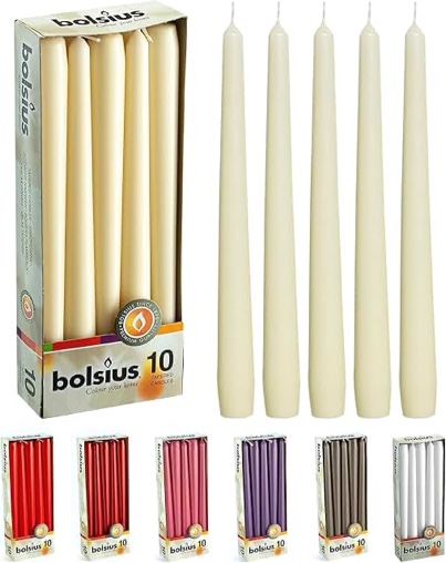Bolsius 10 Tappered Candles