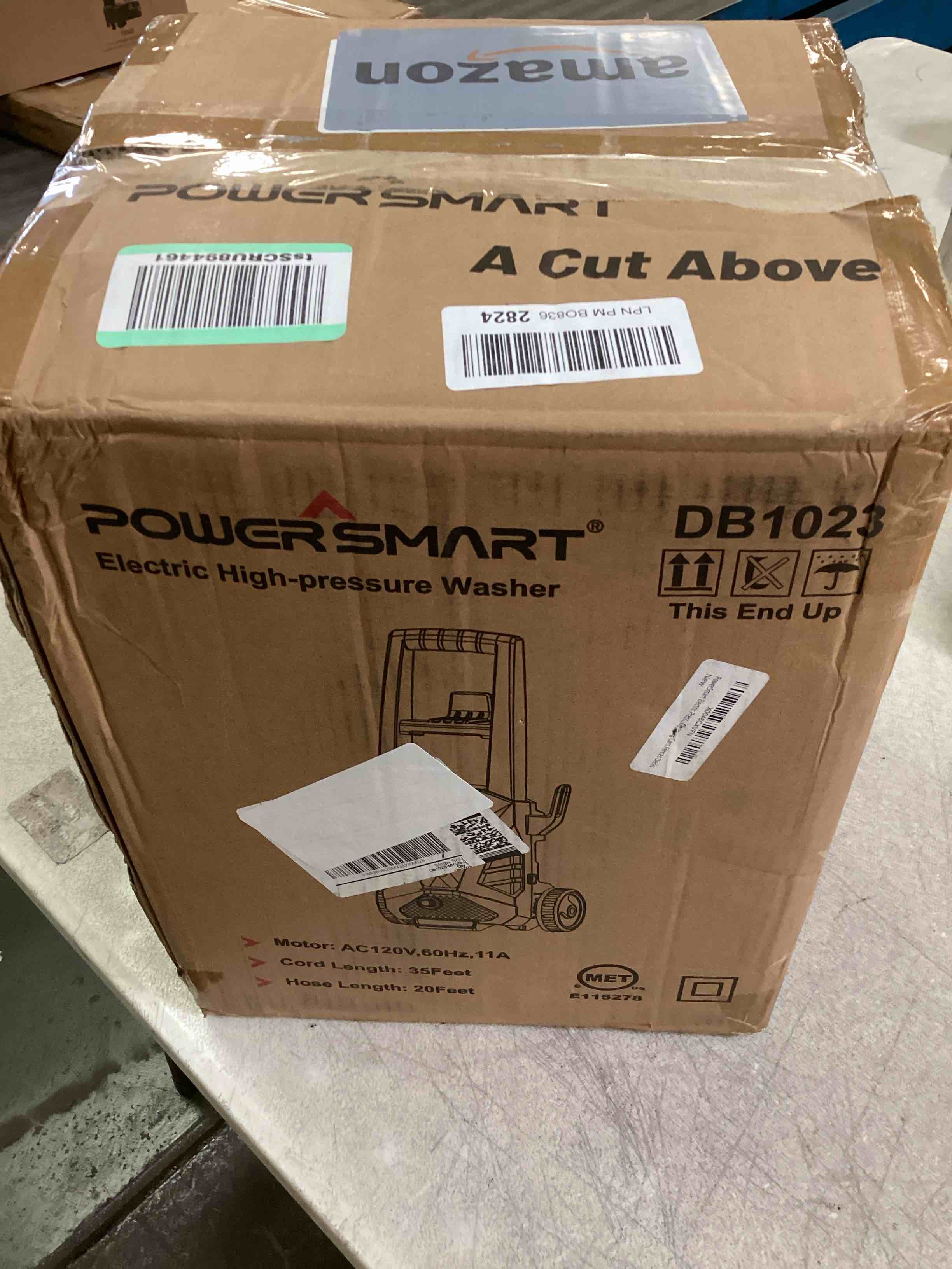 PowerSmart Electric Pressure Washer 2600PSI Max 1.85 GPM, Ultra Light