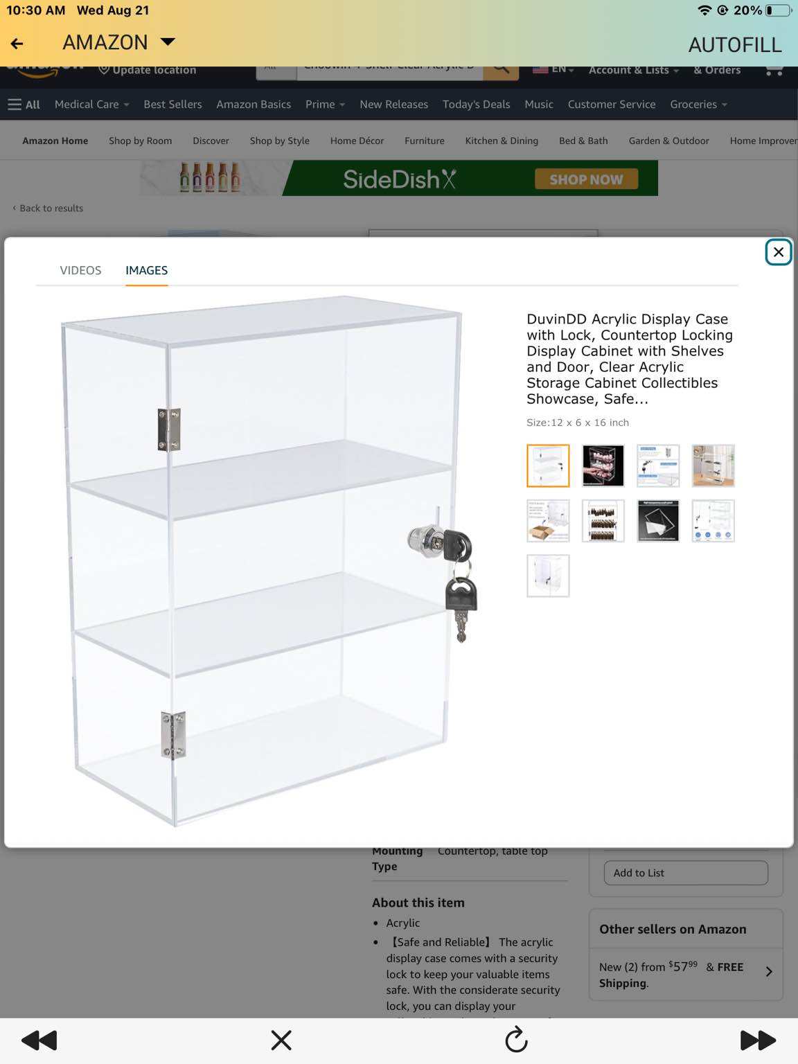 Choowin 4-Shelf Clear Acrylic Display Case with Lock,Locking Display Case Cabinet Showcase with Shelves Countertop Display Case for Collectibles Office Retail Display Safe Storage 11.8x5.9x15.7 inch 4 Shelf 11.8x5.9x15.7 inch/30x15x40 cm