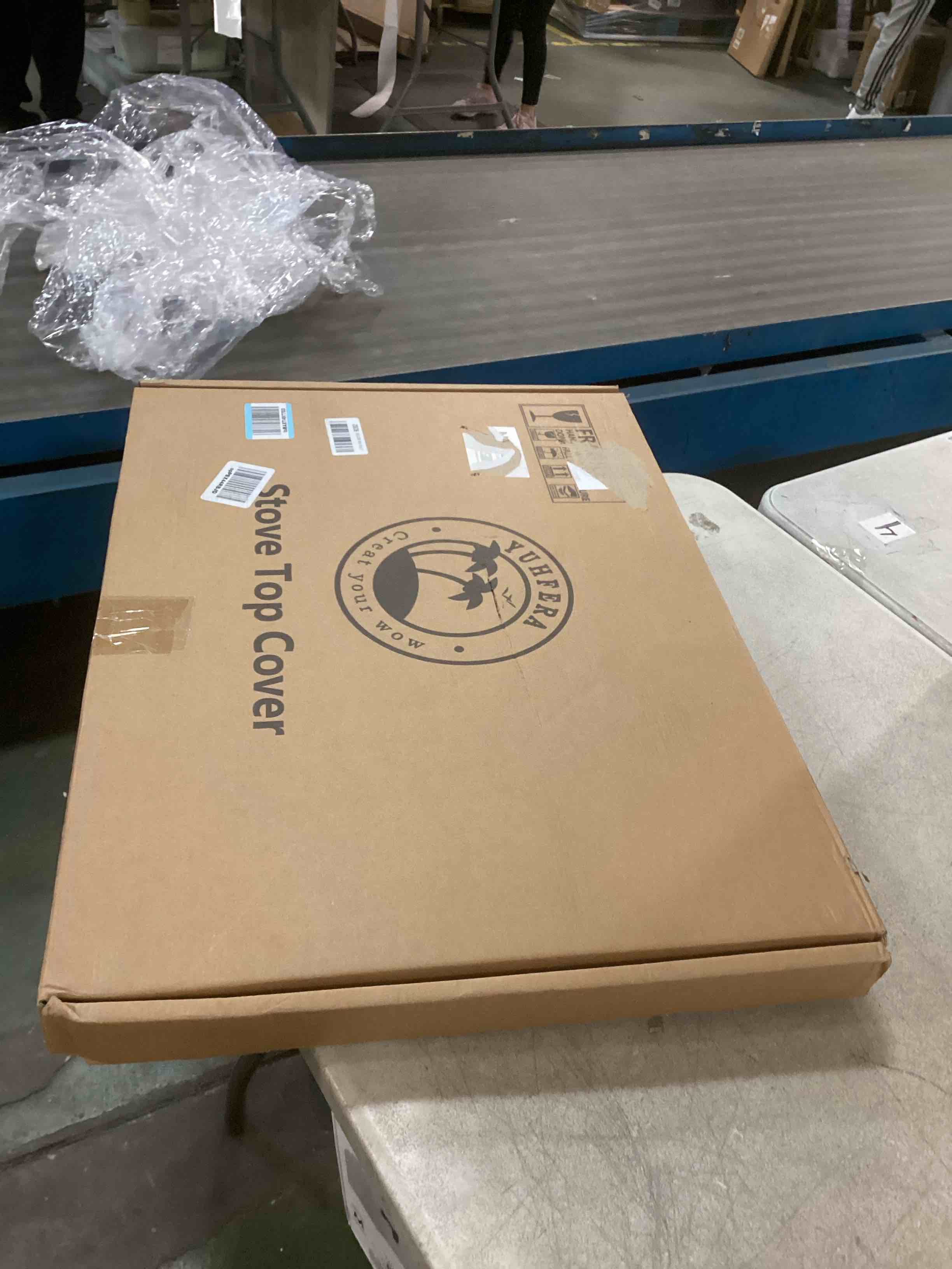 Bamboo Noodle Board Stove Covers with Builtin Handles,Stove Top Covers