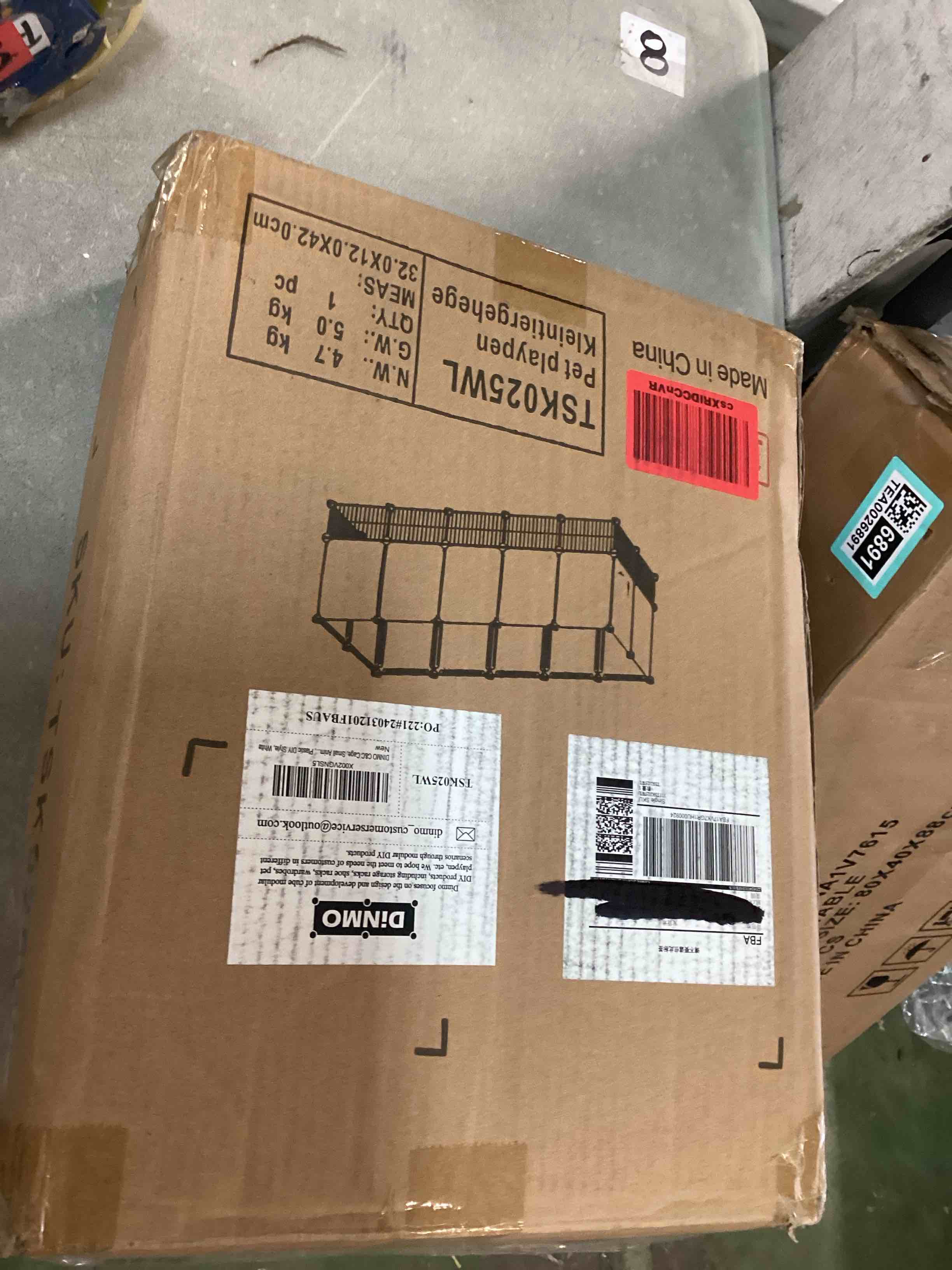 DINMO Rabbit Playpen, Guinea Pig Cages, Hamster Cages, Iron Net Bottom